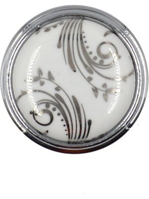 Giusti P77.00.G8.CLG Metal Krom Beyaz 00 mm Düğme Kulp