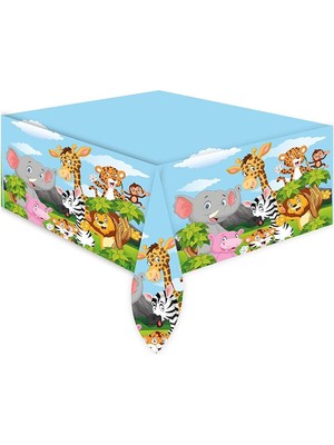 Dipak Safari Baskılı Plastik Masa Örtüsü 120×180