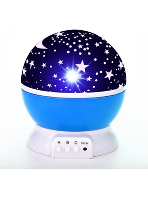 Dailytech Dekoratif Çocuk Odası Yıldız Projektör Gece Lambası Galaxy