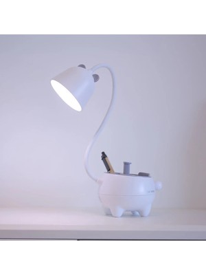 Famelya Pet Şarjlı Gece Masa Lambası Dokunmatik 3 Farklı LED Işıklı