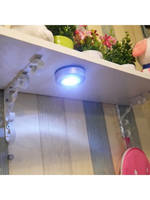 Mobgift Spot Dokunmatik LED Işıklı Kablosuz Pilli Lamba (Gri)