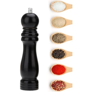 Karabiber Tuz Kahve Baharat Öğütücü Ahşap Manuel El Değirmeni Tuzluk