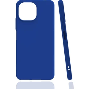 Case 4U Xiaomi Mi 11 Lite Kılıf Mat Renkli Yumuşak Kalın Sağlam Silikon Kılıf Biye Mavi