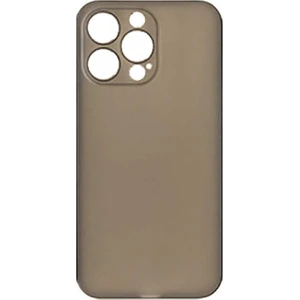 Case 4U Apple iPhone 13 Pro Max Kılıf Mat Ultra İnce Eko PP Silikon Kapak Füme