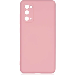 Case 4U Samsung Galaxy S20 FE Kılıf Kamera Korumalı Lansman Içi Kadife Soft Yumuşak Dokulu Liquid Silikon Açık Pembe
