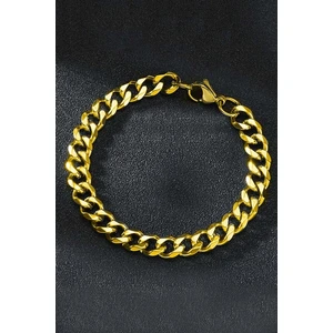 The Collection Gurmet Gold Paslanmaz Çelik Erkek Bileklik Kalın Zincir