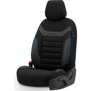 Individual Design Airbag Dikişli Ekstra Destekli Özel Tasarım Oto Koltuk Kılıfı Siyah - Mavi