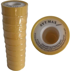 10 Adet Teflon Bant Küçük Sıhhi Tesisat Su Sızdırmazlık Bandı 12 mm x 8 mt Doğalgaz Tesisat Bandı