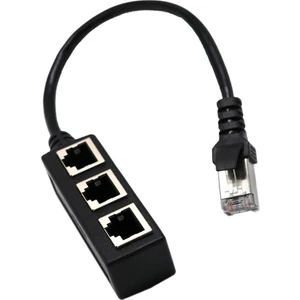 1 Ila 3 RJ45 Ila 3 Ethernet Lan Ağ Kablosu Ayırıcı Adaptör Hub (Yurt Dışından)