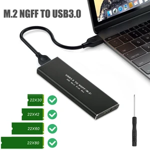 USB 3.0 - Ngff M.2 SSD Adaptörü Kart Harici Kılıf Muhafaza Kutusu Siyah (Yurt Dışından)