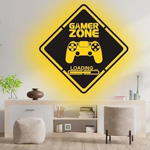 Dekor Hediyelik Gamer Ledli Duvar Süsü Mdf Tablo