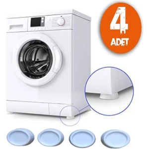TİNEKE Çamaşır Makinesi Titreşim Önleyici Ayak Titreşim Önleyici  4 ADET 410 BEYAZ