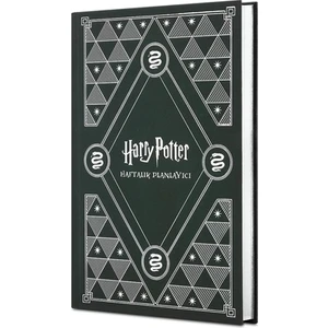 Harry Potter Slytherin 20. Yıl Özel Baskılı Haftalık Ajanda - Yeşil, 16,5 x 24,5 cm, Kadife Dokulu Sert Kapak (1 Adet)
