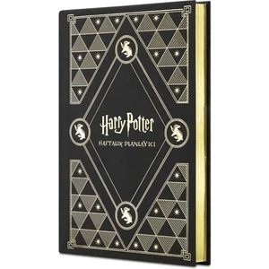 Harry Potter Hufflepuff 20. Yıl Özel Baskılı Haftalık Ajanda - Sarı, 20x14 cm, 1 Adet