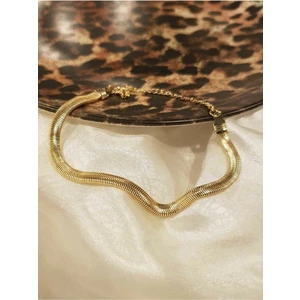 Bers Aksesuar Yassı Gold Renk Bileklil