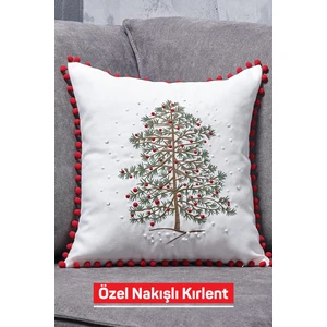 CAKA HOME DESİGN Yılbası Nakışlı Kırlent Kılıfı 05-N002