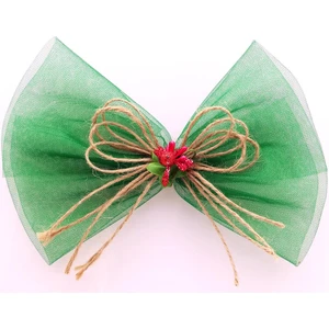 Lora Davet Hediye Kutuları Hediye Paketleri Fiyongu Çiçeği Süsü (1 Adet) Yeşil - 49659