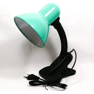 Kıskaçlı/mandallı Spiralli Retro Öğrenci Çalışma Masa Lambası (Yeşil)