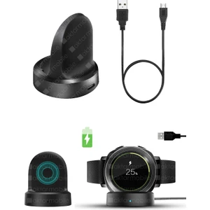 Samsung Gear Sport Şarj Aleti Manyetik Şarj Cihazı ve Kablosu - Şarj Kiti