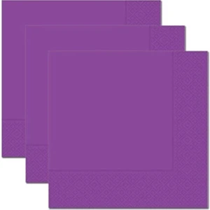 Sade Mor Renk Peçete 20 Adet