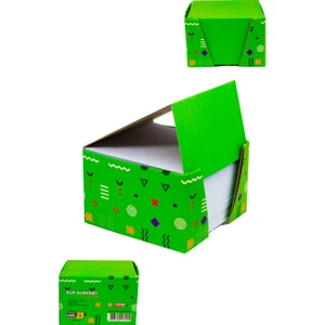Kutulu Küp Bloknot 500 Yaprak Green 8 x 8 cm