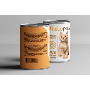 Hello Paty Tavuk Etli Yaş Konserve Kedi Maması 24 Adet- 415 gr