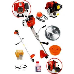 Spech Power  Amerikan GTR59 Magnezyum Karter 7.9 Hp Yan Tipi Ot Çalı Tırpanı Benzinli Çim Biçme Makinesi