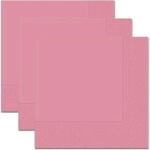 Sade Pembe Renk Peçete 20 Adet