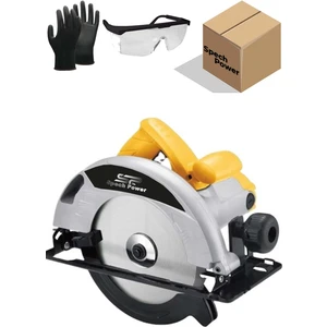 Spech Power 3700 Watt Bakır Sargılı 45° Döner Tablalı Profesyonel Ahşap Daire Testere Sunta Kesme Makinesi