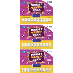 Sıfırdan Kodlama Stem (Dikkat Mantık Zeka) 2. Sınıf Seti (A-B-C) 3 Kitap