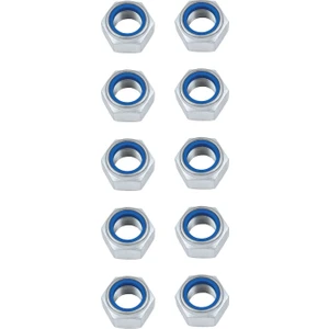 Adem Koç Plastik Flanşlı Somun Galvanizli Çelik Beyaz (10 Adet)