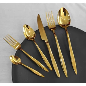 Gold 36 Parça Titanyum Çatal Kaşık Seti