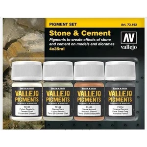 73192 4X35 Ml. Stone & Cement, Maket Boyası Pigment Seti