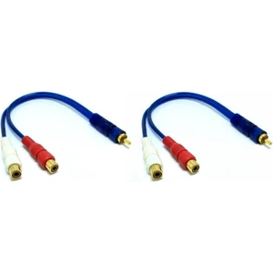 2 Rca Dişi 1rca Erkek 30 cm Y Kablo 2 Adet
