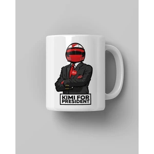 Kimi Raikkonen For President Baskılı Beyaz Kahve Kupa Bardak