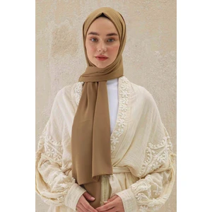 LARİSSA SCARF Medine Ipeği Şal Sütlü Kahve