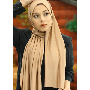 LARİSSA SCARF Penye Şal Sütlü Kahve