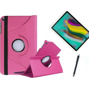 Samsung Galaxy Tab A7 Lite SM-T220 Dönebilen Tablet Kılıfı - Pembe