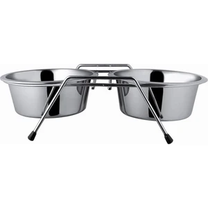 DDWF2BCP 1pt Çelik Ayaklı Ikili Metal Mama Kabı Ø13,5 cm