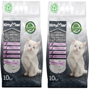 Lavanta Kokulu Kalın Taneli Kedi Kumu 10 lt x 2'li