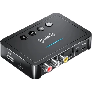 Strade Store Nfc Bluetooth Kablosuz Ses Verici Alıcısı Hifi Müzik Adaptörü Aux Rca