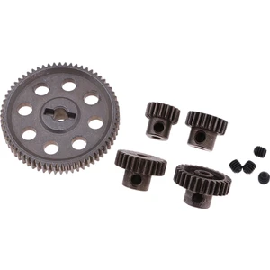 Çelik Fark Ana Dişli + Hsp 94111 94123 Için Motor Pinyonları 1/10 On-Road Rc Araba