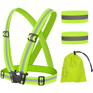 Yansıtıcı Yelek Bisiklet Yansıtıcı Bantlar Manşet Hi-Viz Köpek Yürüyüş Reflektör Acce Tip 1
