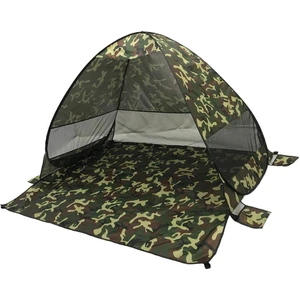 Açık Otomatik Up Plaj Çadır Güneş Barınak Anti Uv Kamp Gölgelik Sunshade Camo