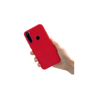 Xiaomi Redmi Note 8 Kırmızı Silikon Rubber Kılıf Arka Kapak Kırmızı-Std