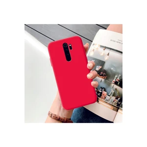 Xiaomi Redmi Note 8 Pro Kırmızı Silikon Rubber Kılıf Arka Kapak Kırmızı-Std
