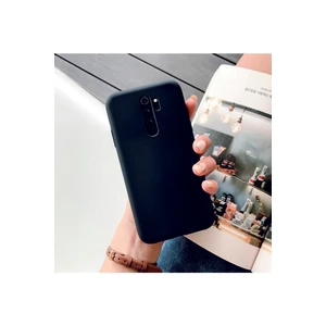 Xiaomi Redmi Note 8 Pro Siyah Silikon Rubber Kılıf Arka Kapak Siyah-Std