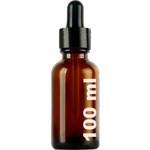 100 cc Amber Damlalık Metal Siyah Sızdırmaz Kapaklı 100 ml Dropper Cam Serum Şişesi 1 Adet