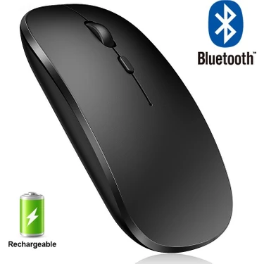 Triline Bluetooth Şarjlı 2.4ghz Kablosuz Mouse Sessiz