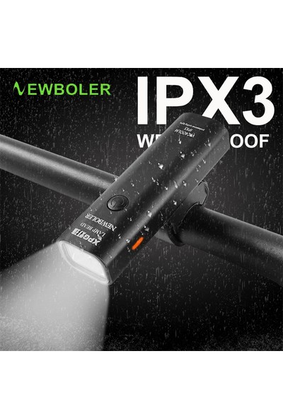 Newboler USB Şarj Edilebilir LED Bisiklet Işık Ön Arka Lamba Kiti (Yurt Dışından)